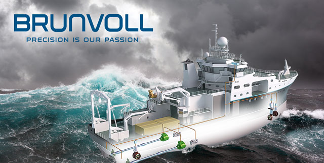 Photograph: Brunvoll thruster with Brunvoll logo