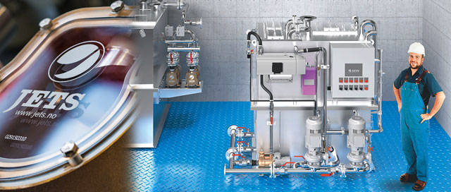 Photograph: Jets™ Vacuumarator™ detail and Jets™ treatment plant